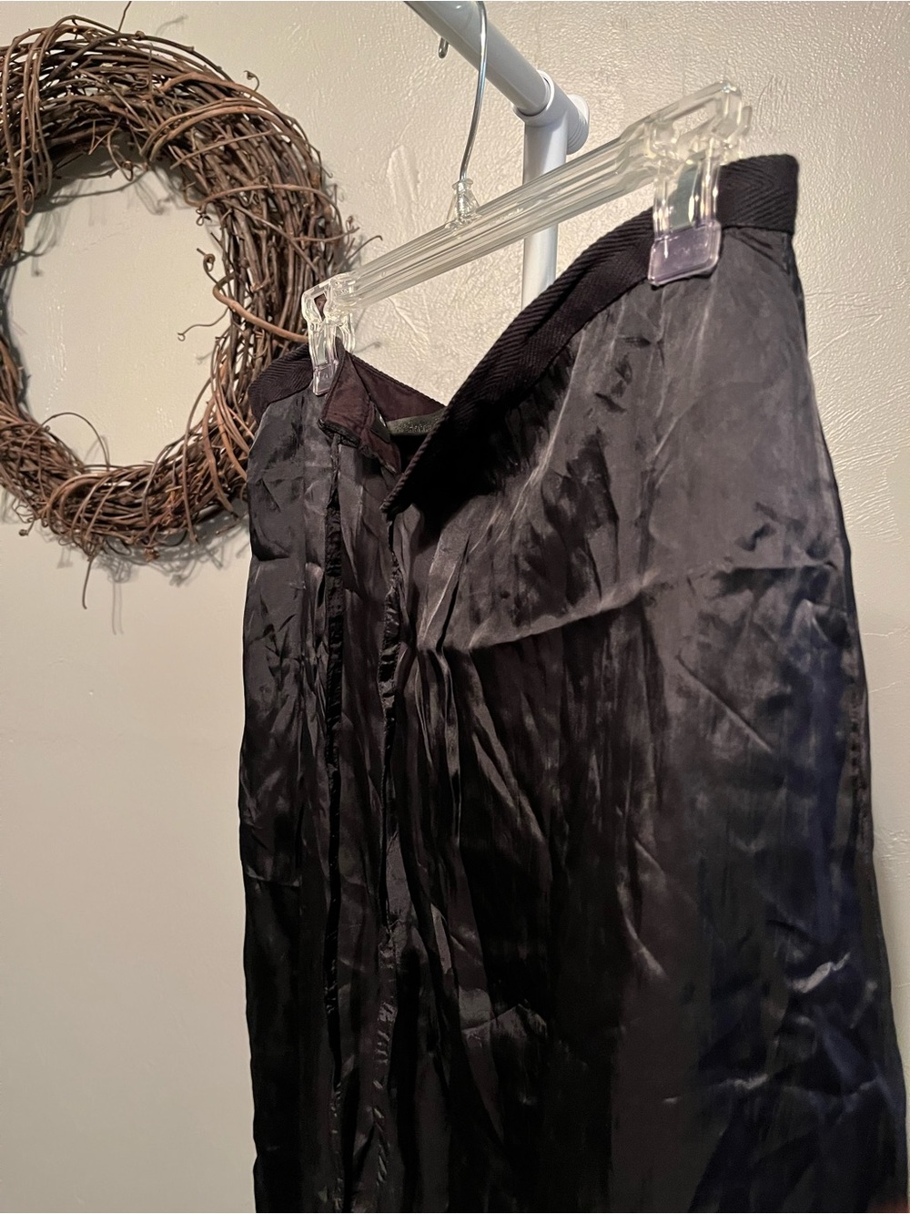 NWT DKNY “crinkly” rayon a-line skirt
